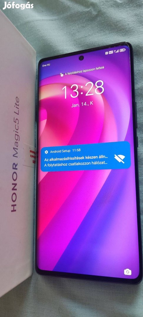 Honor Magic5 Lite 5G erősebbik 8+5/256GB csere-beszámítok