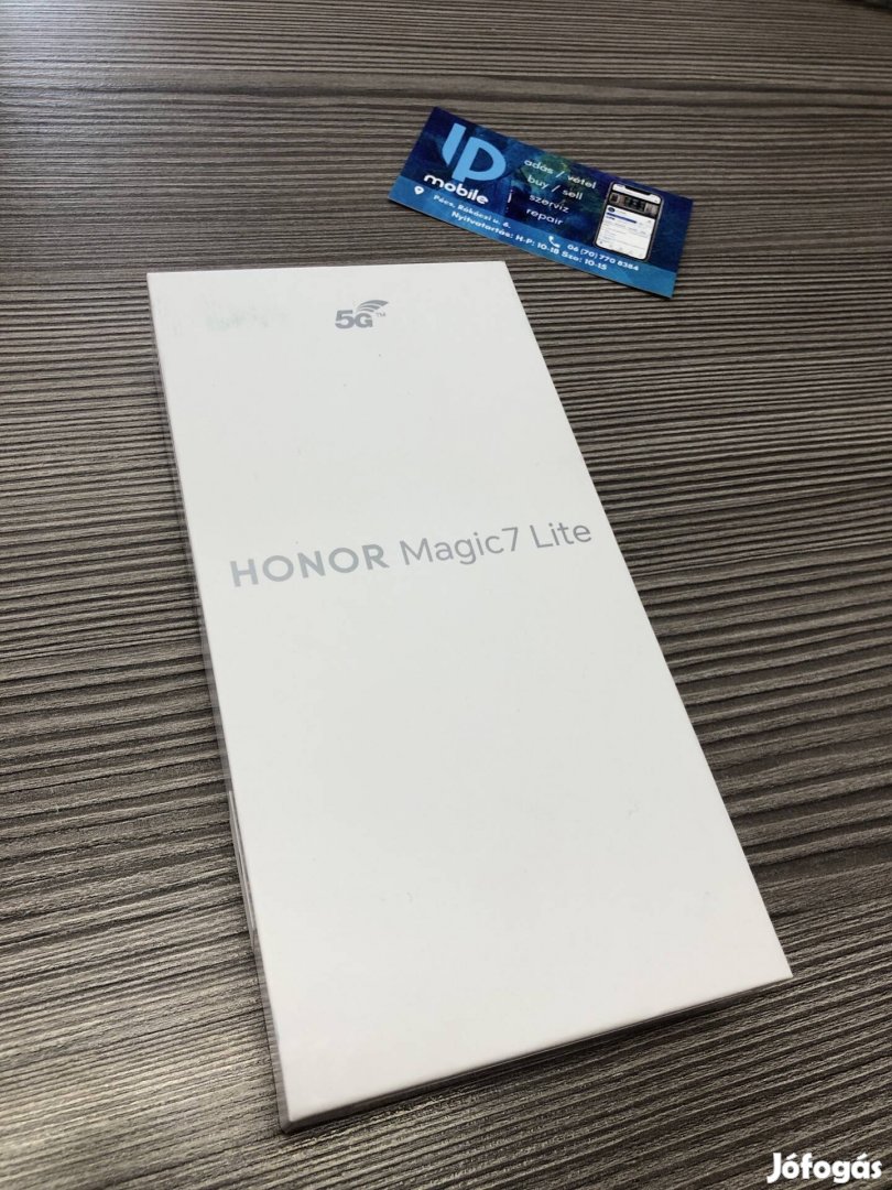 Honor Magic7 Lite, Új-Bontatlan, 512GB, Black Titanium, Garancia