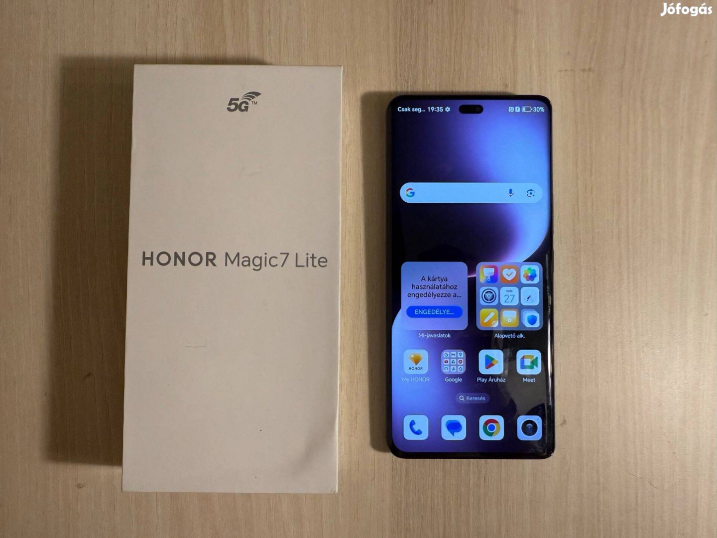 Honor Magic7 Magic 7 Lite 5G 8/256GB Dual Fekete Garis !