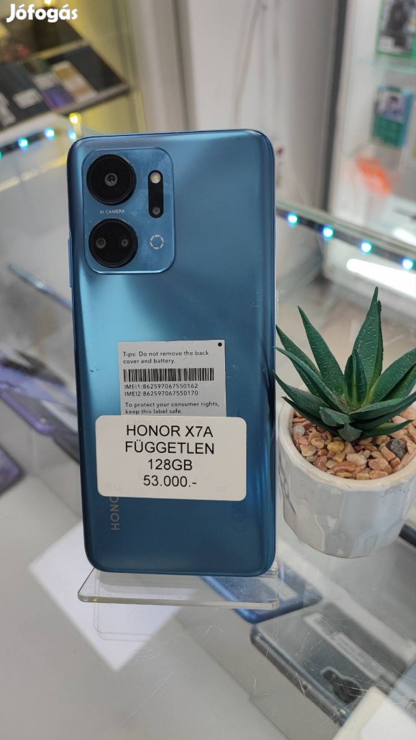 Honor X7A 128GB Szép állapotú + Garancia