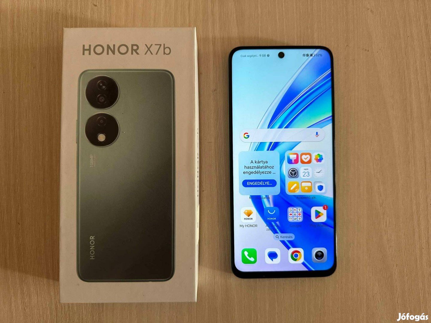 Honor X7b 6/128GB Dual Emerald Green Újszerű Garanciával !