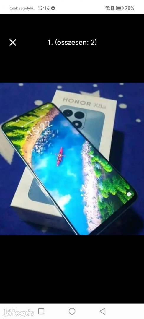 Honor X8A(6/128)) 108 megapixeles kamerával kártyafüggetlen