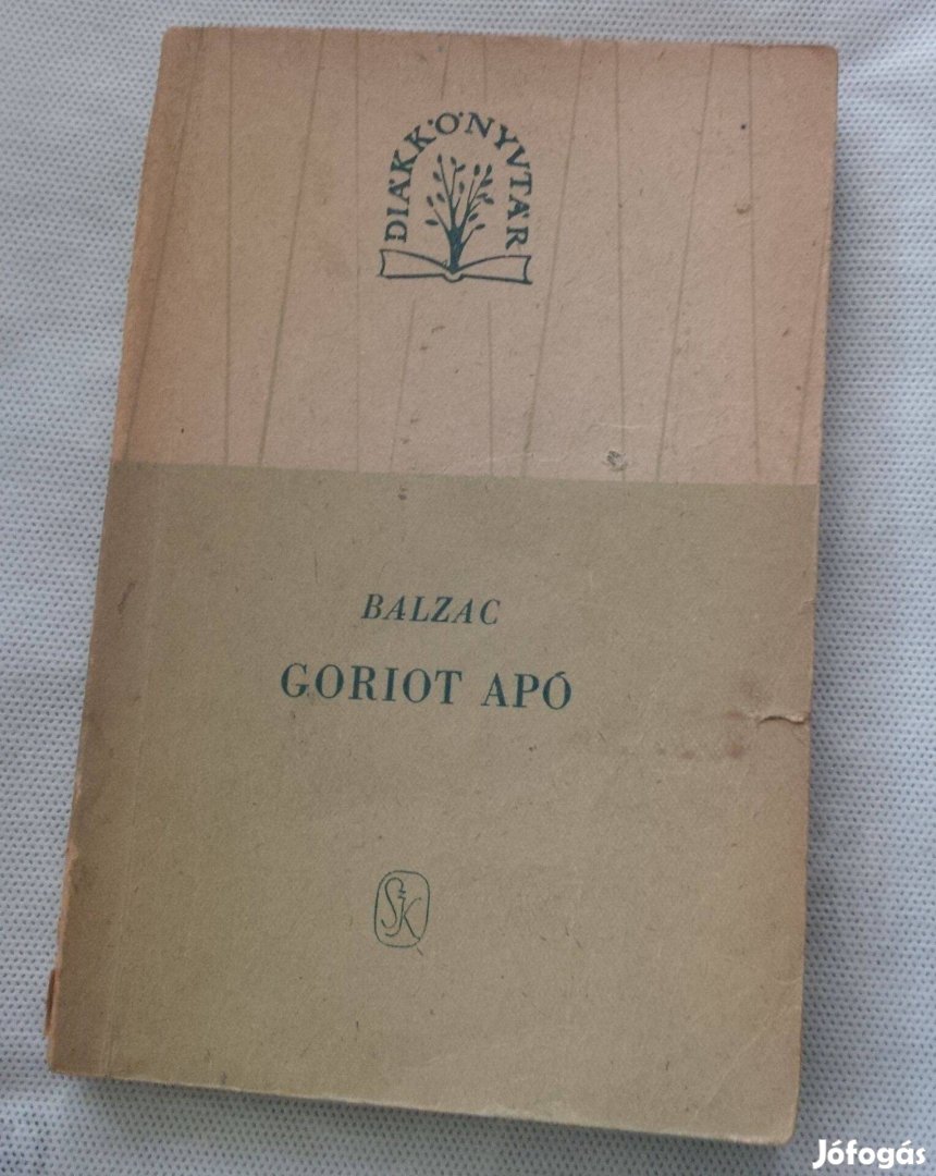 Honoré De Balzac: Goriot apó,1962-es kiadás Használt