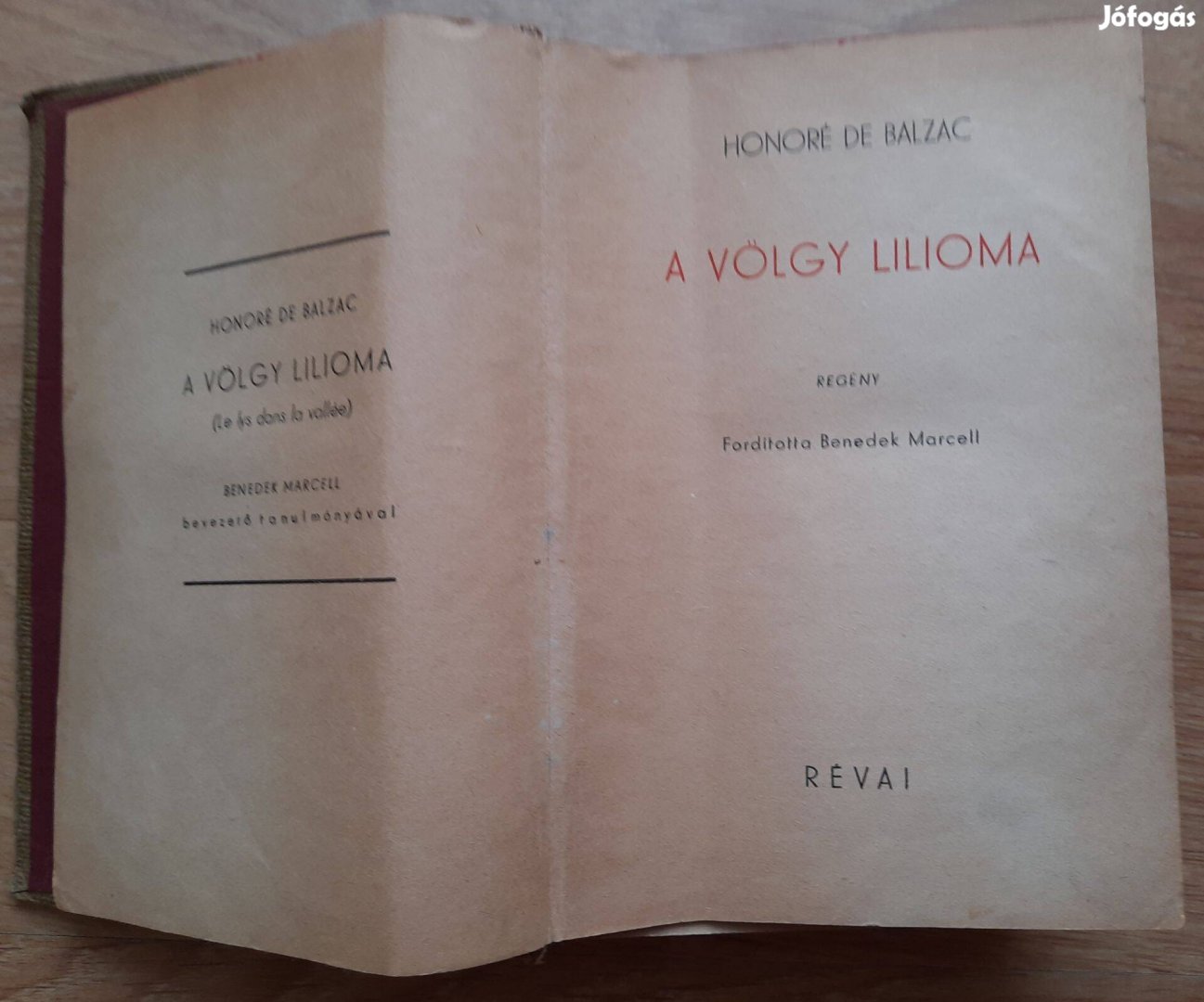 Honoré de Balzac: A völgy liloma (1942)