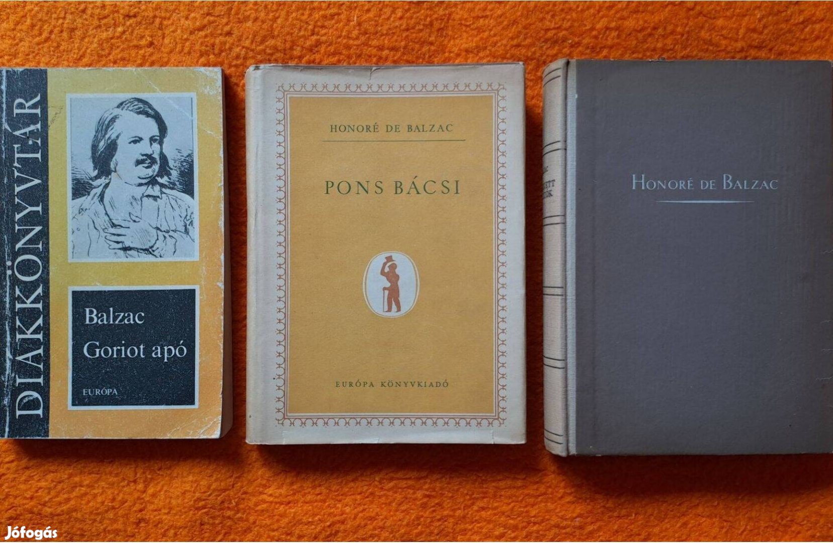 Honoré de Balzac könyvcsomag: Goriot apó Pons bácsi Elveszett illúziók