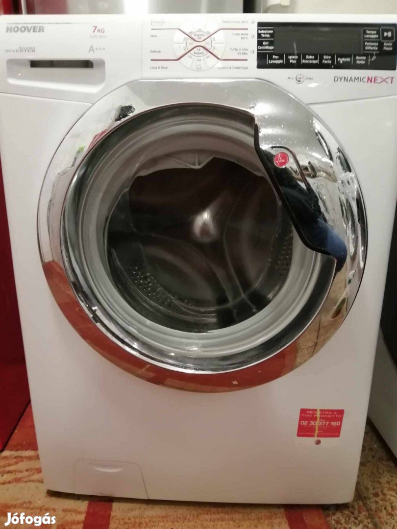 Hoover keskeny mosógép előltöltős 7 kg 1500 RPM