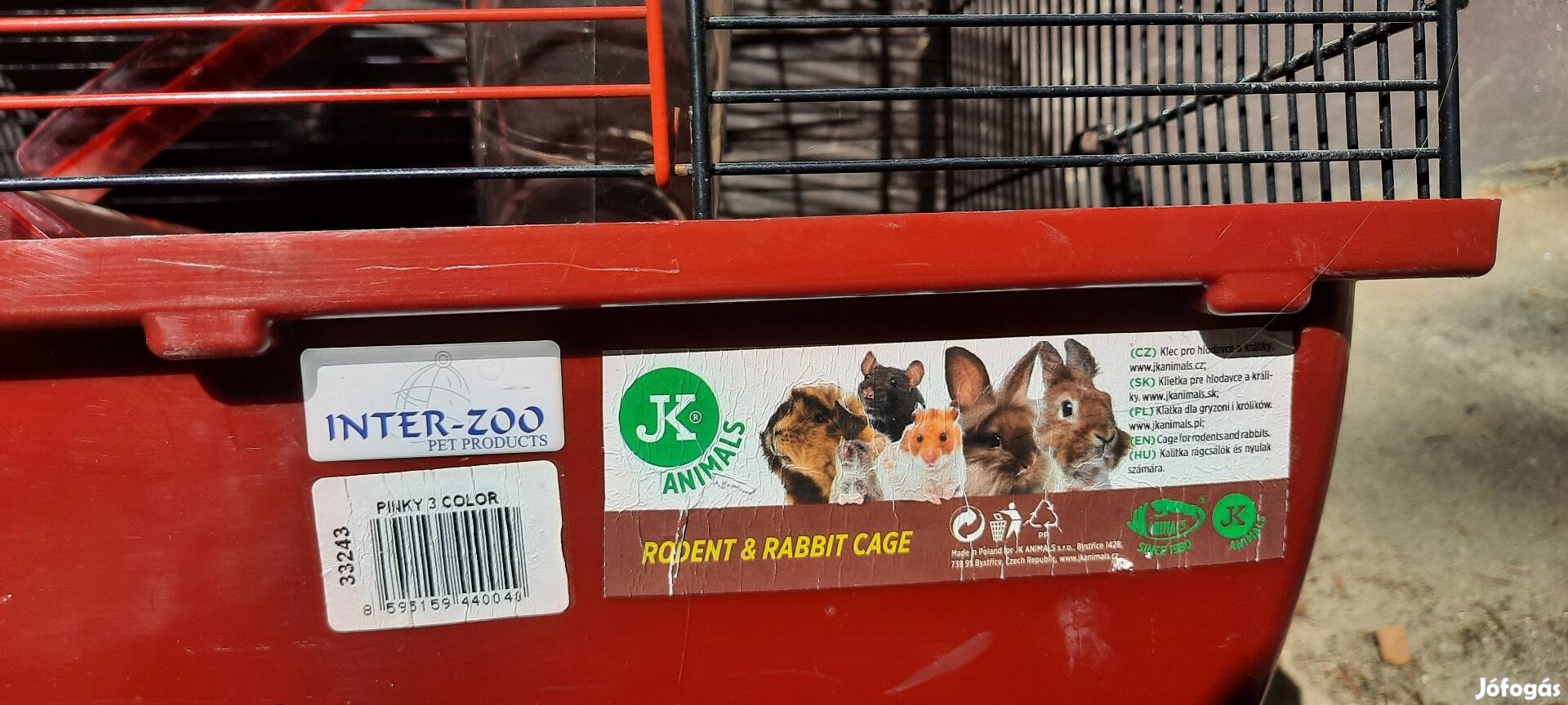 Hörcsög ketrec eladó, kiegészítőkkel