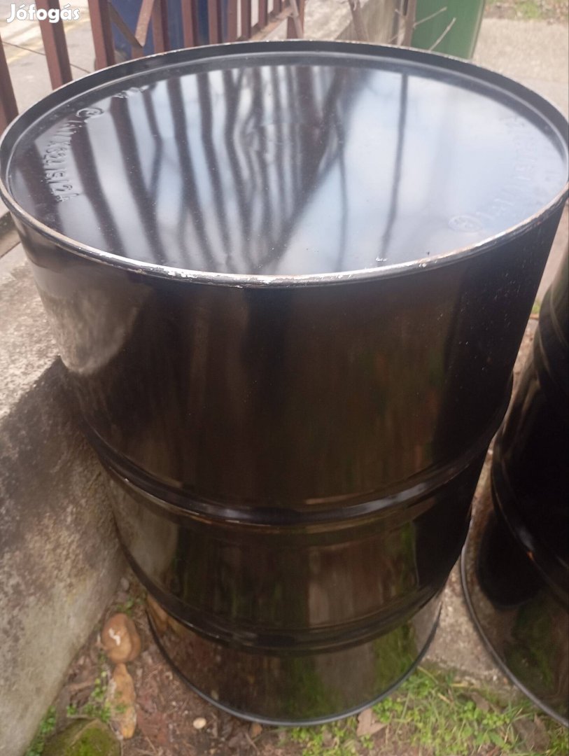 Hordó fém 200 liter tiszta