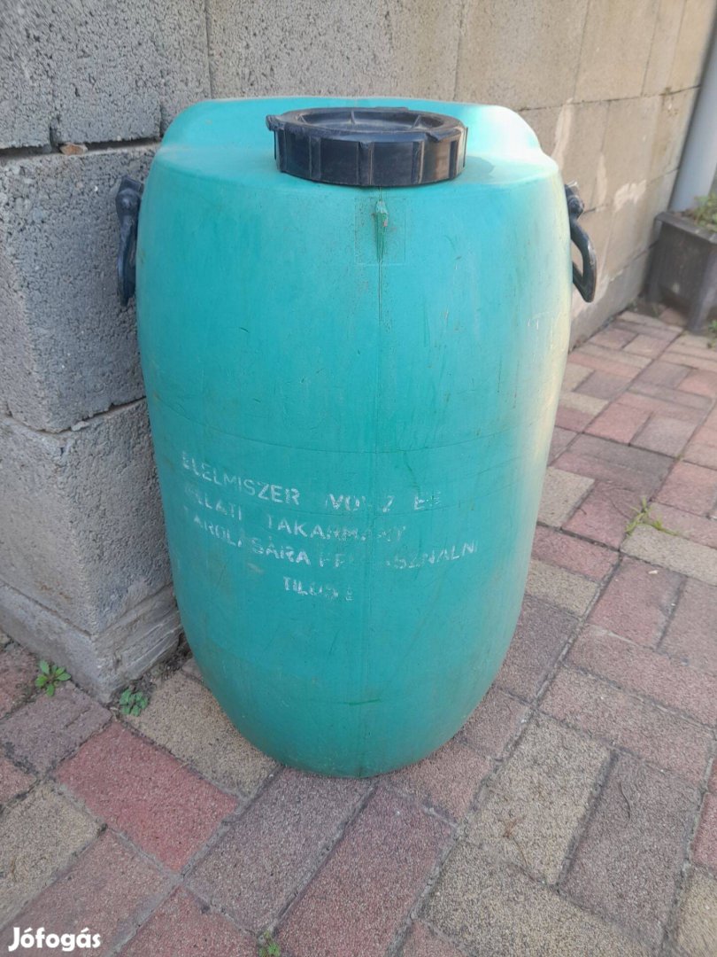 Hordó műanyag cefrés