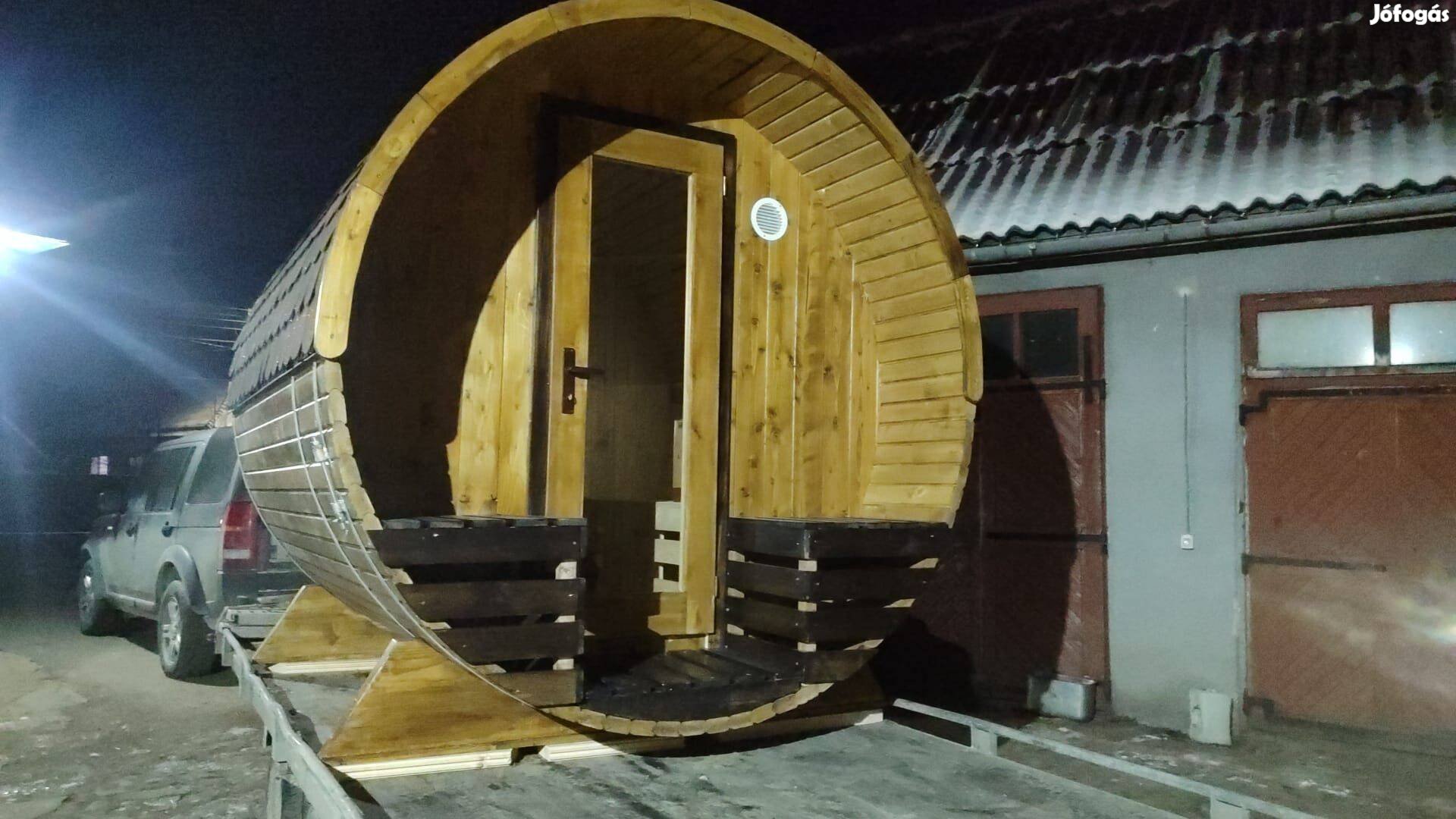 Hordó szauna Erdélyből