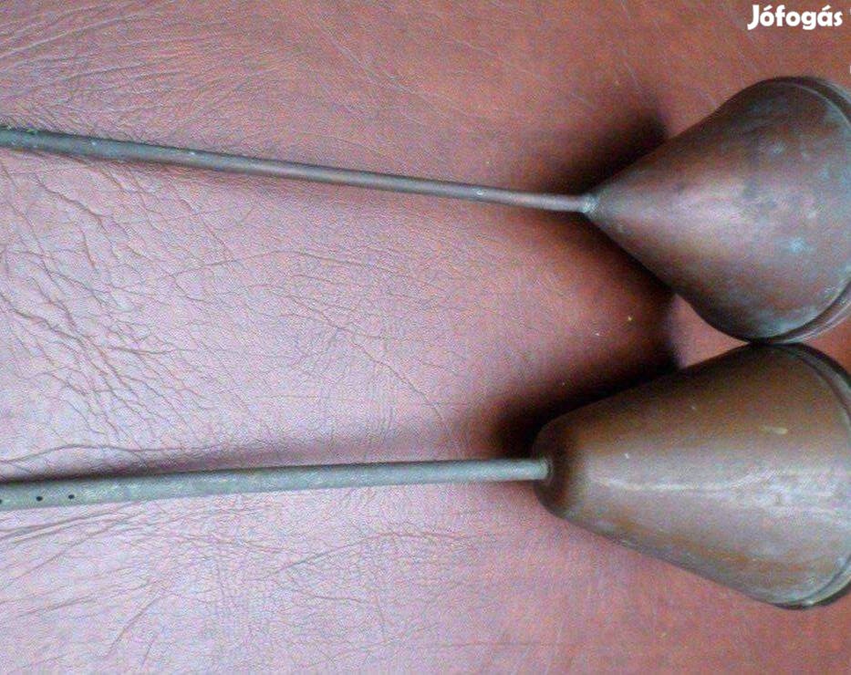 Hordó tölcsér réz edény kézműves nagy méret