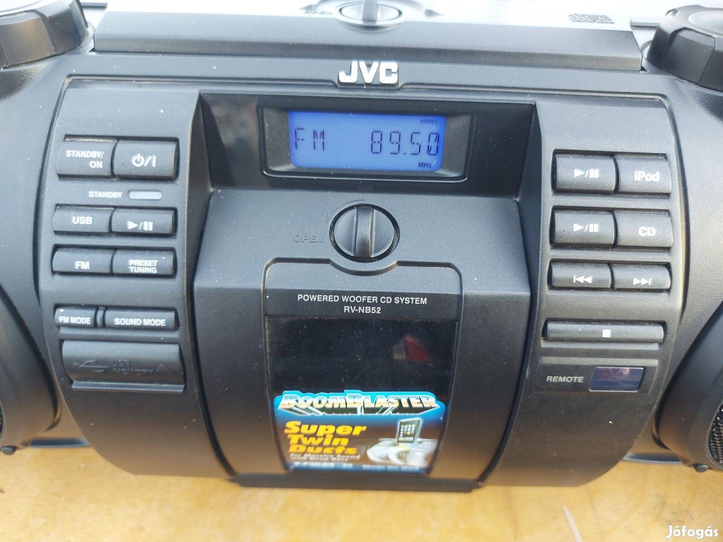 Hordozható Boombox JVC RV-NB52 Rádió CD USB