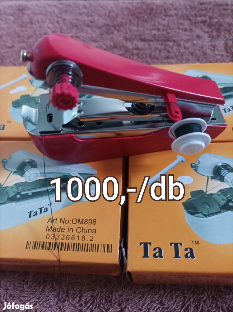 Hordozható Mini Kézi Varrógép Új Piros színű eladó!