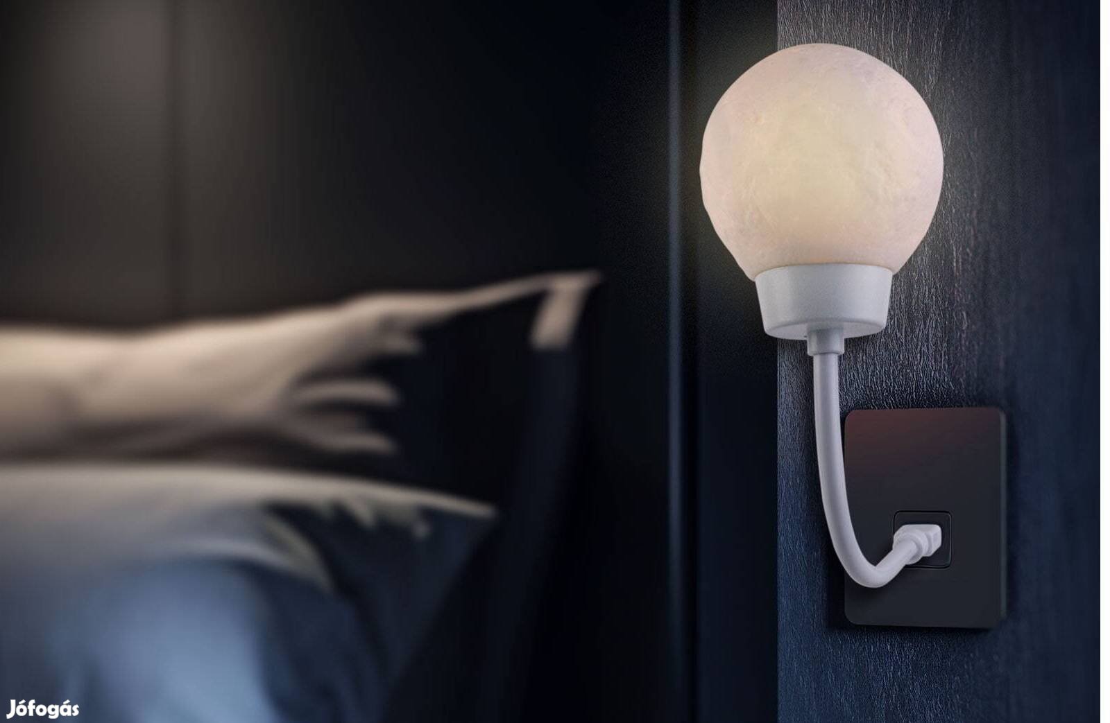 Hordozható USB-s Éjjeli hangulatfény - Holdlámpa szórt fény