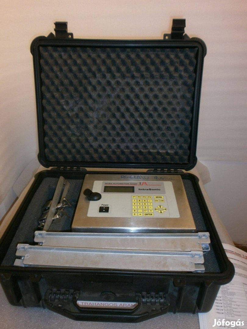 Hordozható átfolyásmérő áramlásmérő ultrahangos mobil ( 2993 )