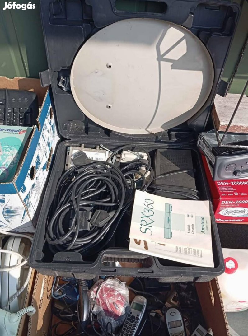 Hordozható camping parabola antenna SRX 360