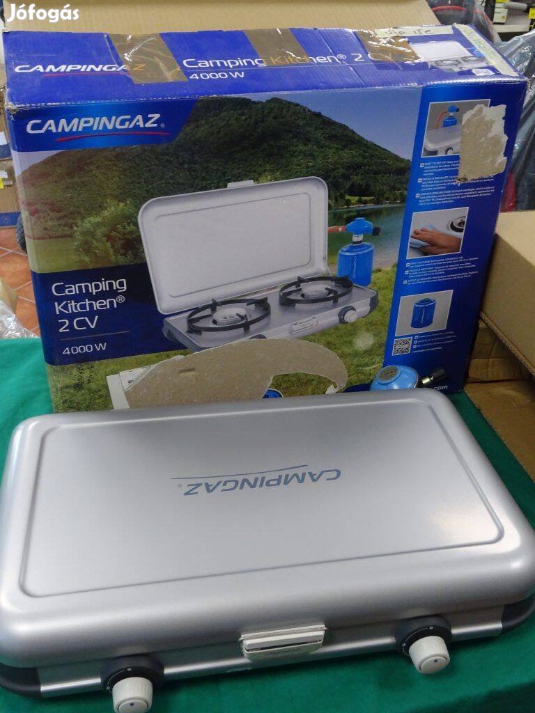 Hordozható kemping gáztűzhely Új! Campingaz 2 CV 4000W