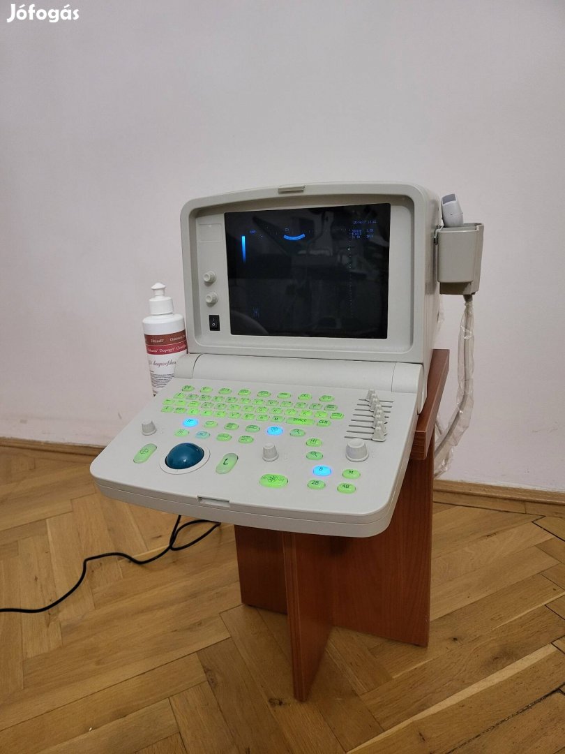Hordozható ultrahang készülék konvex fejjel, gépkönyvvel