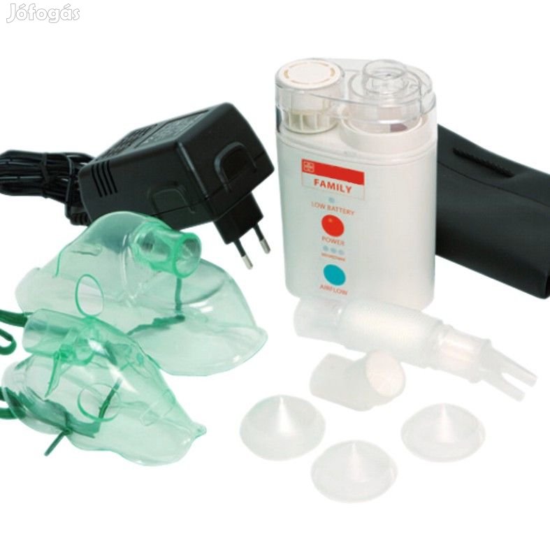 Hordozható ultrahangos inhalátor FAMILY adapterrel