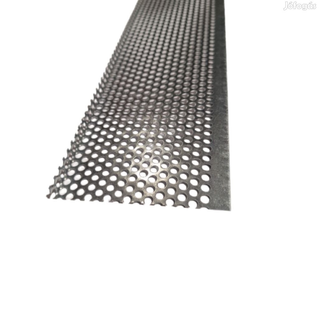 Horganyzott perforált ereszszellőző lemez 1m, 6+1cm