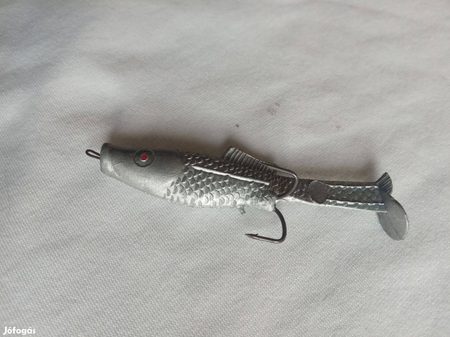 Horgász Villantó gumi szürke kishal