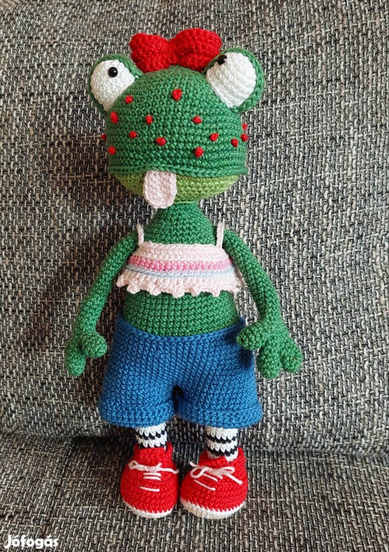 Horgolt amigurumi béka,nyuszi 