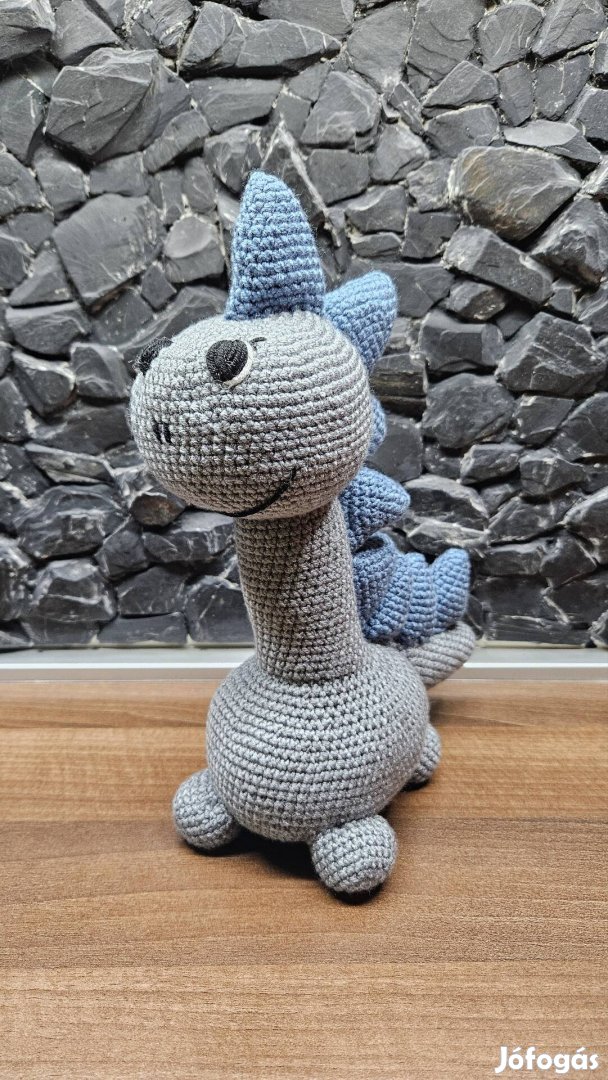 Horgolt handmade Dínó figura 30cm