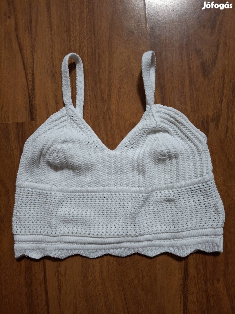 Horgolt női crop top