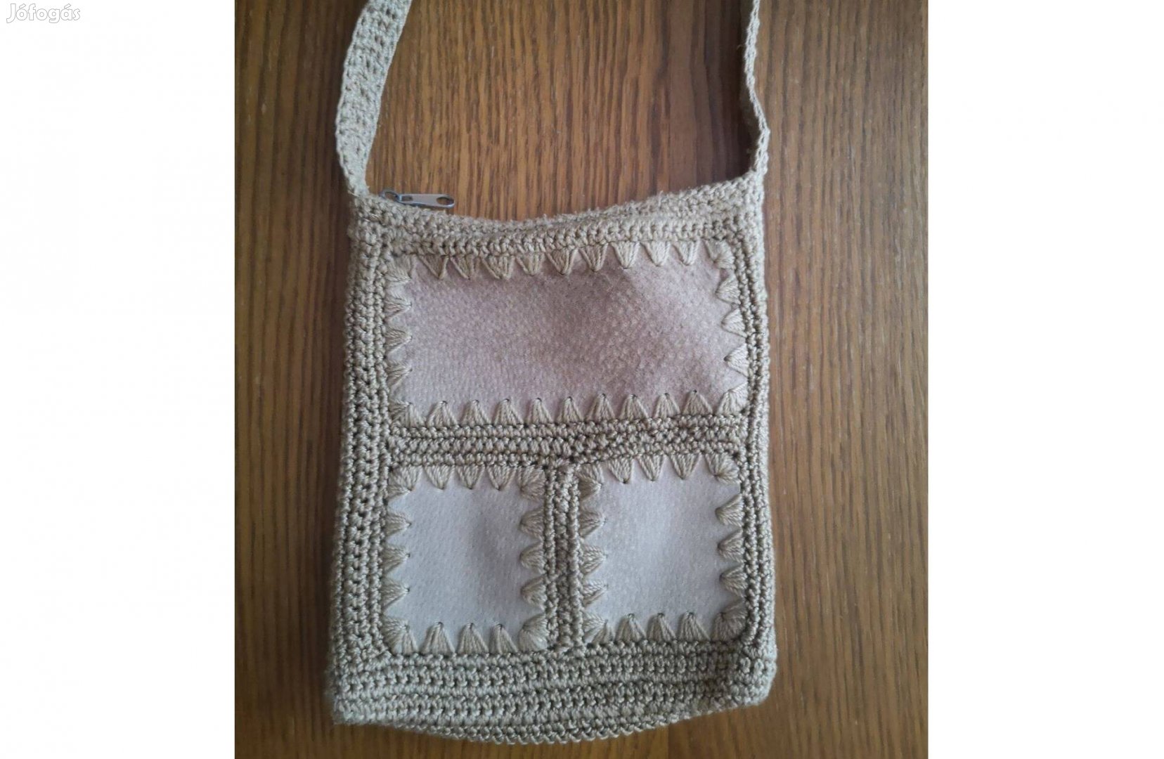 Horgolt női crossbody táska