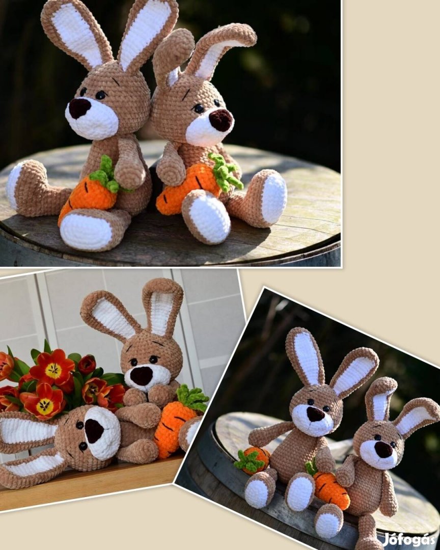 Horgolt répas nyuszi.