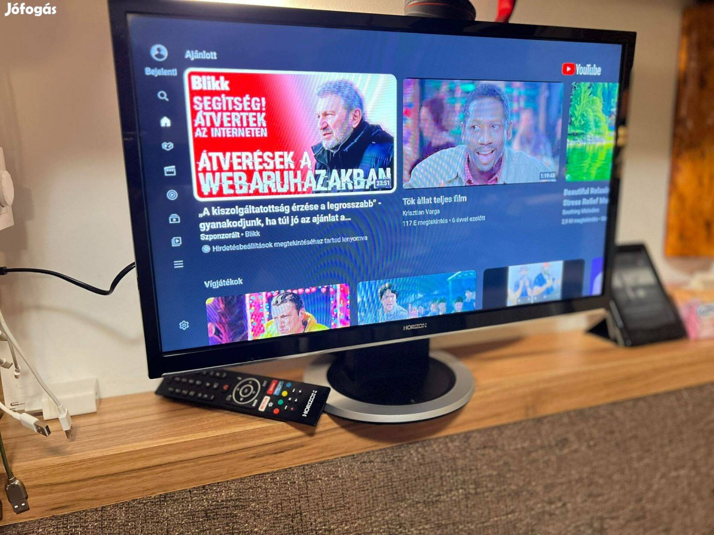 Horizon 24" 60cm Smart Led tv televízió Okos, Netflix, Youtube