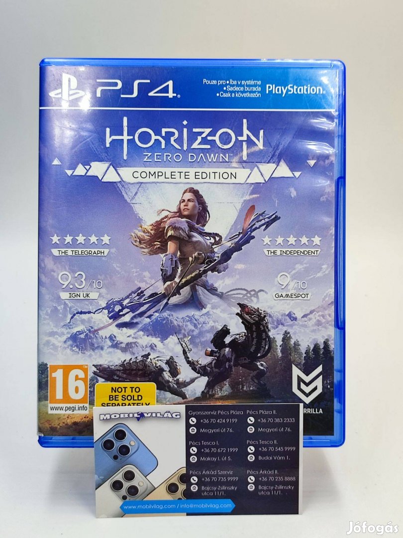 Horizon Zero Dawn Complete Edition PS4 Garanciával #konzl0086