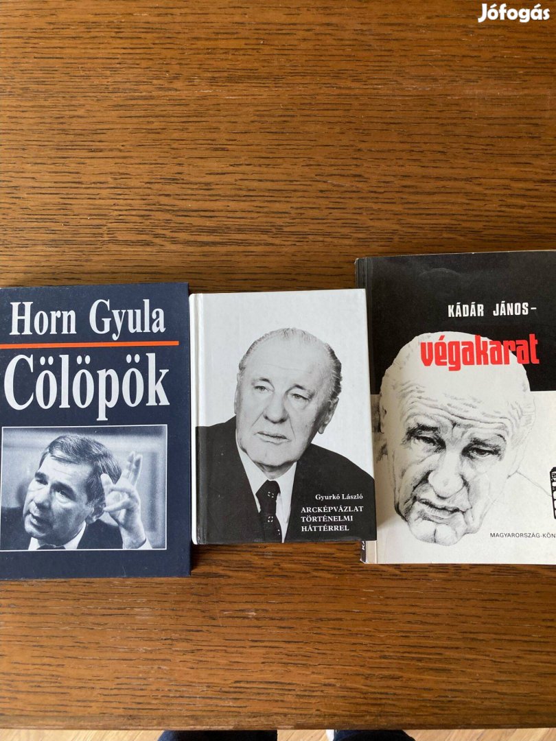 Horn Gyula és Kádár János könyvek