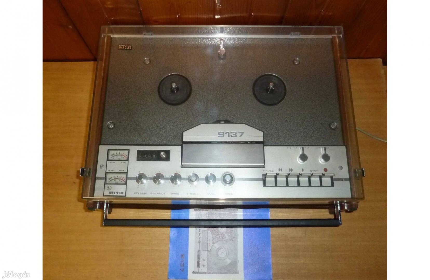 Hornyphon 9137 Philips 4407 szalagos magnó sztereó leírással