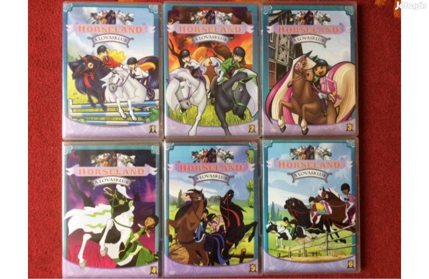 Horsland Lovasklub dvd-k eredetiek, nem másoltak 1-6. rész