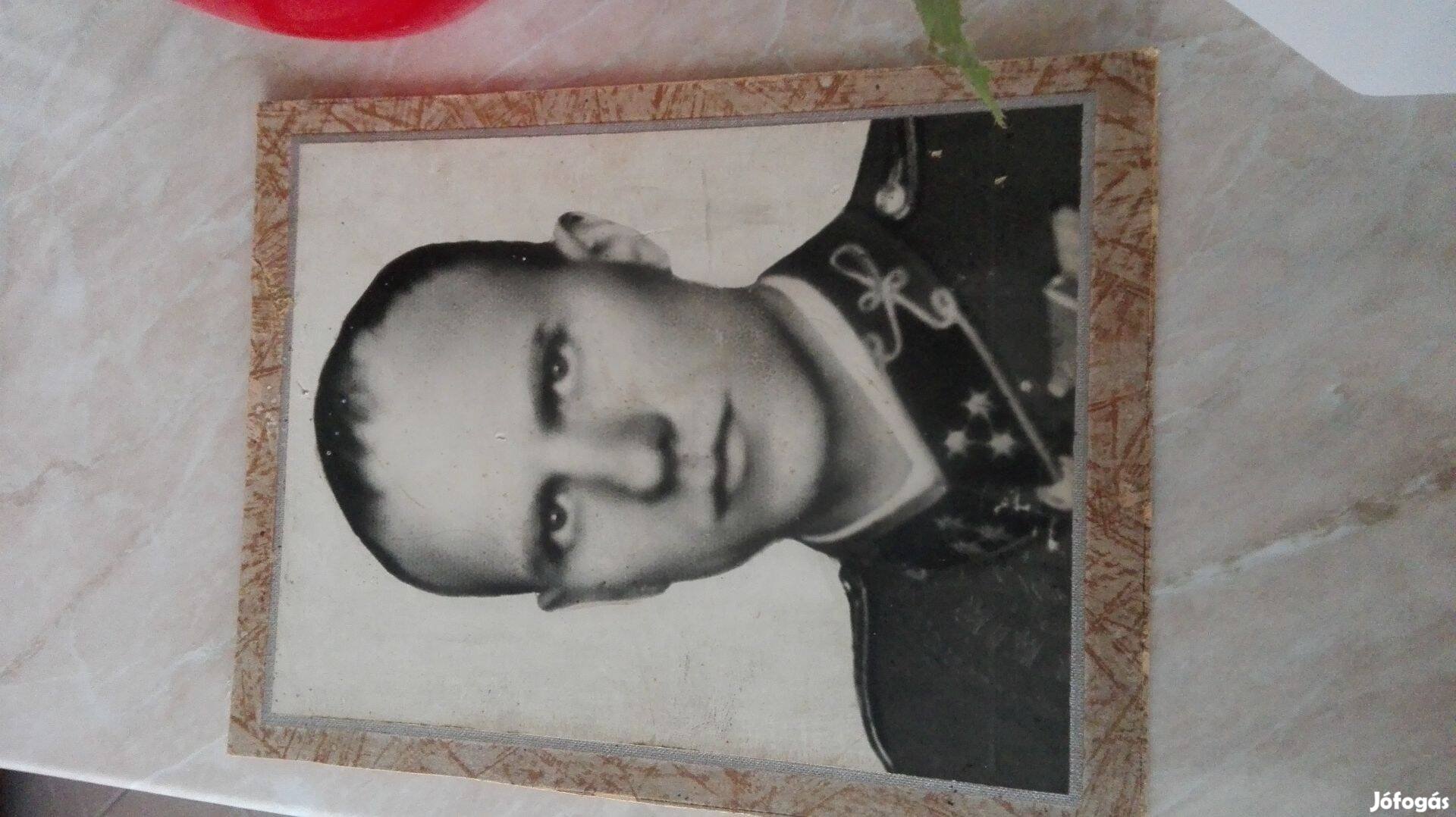 Horthy kori katonatiszt nagy méretű fényképe