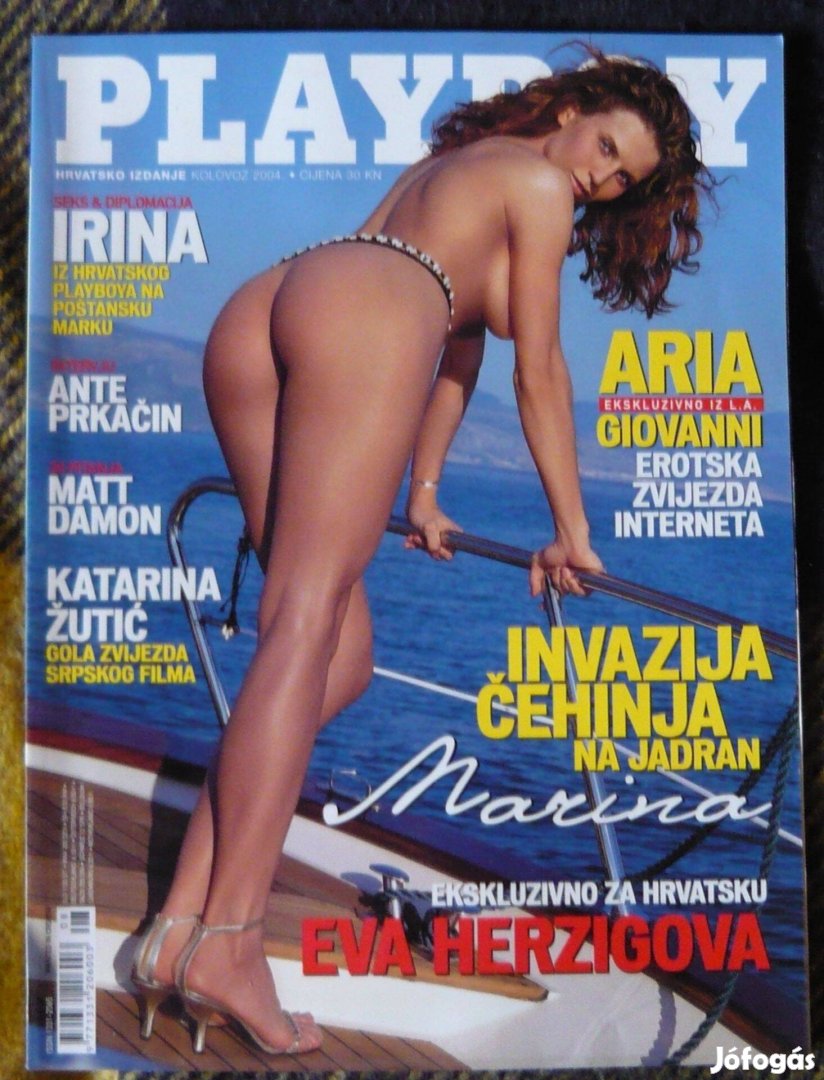 Horvát kiadású Playboy magazin (2004, 1 db)