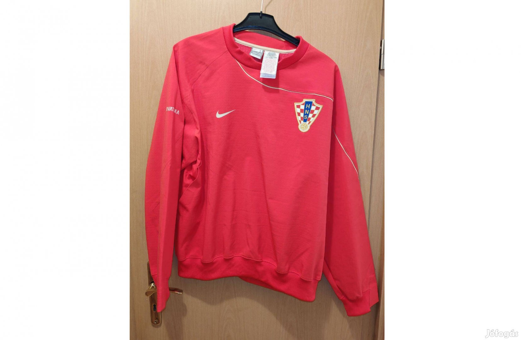 Horvát válogatott eredeti Nike EURO2008 edző felső (L-es)