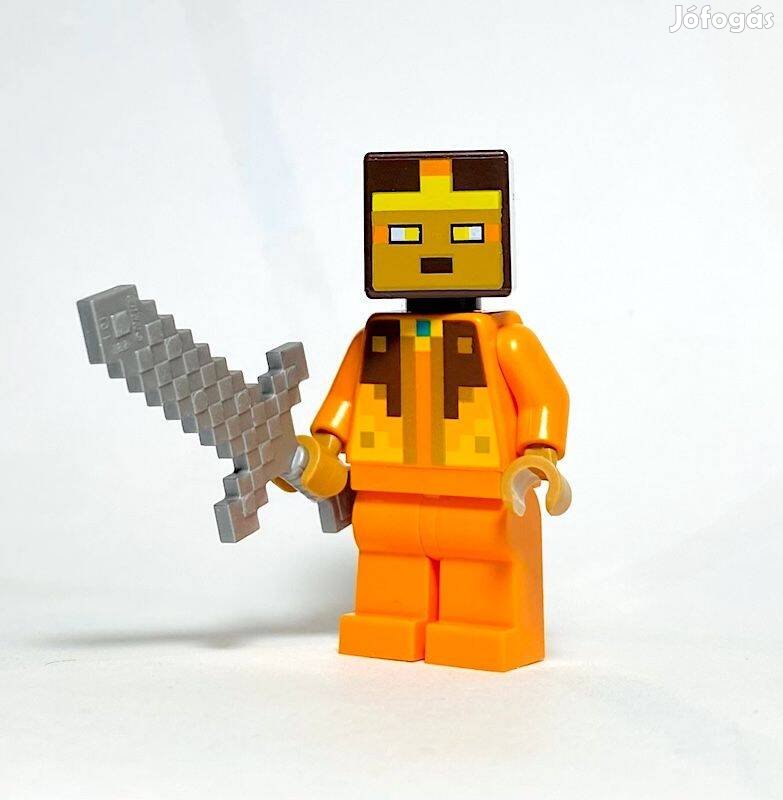 Hős Eredeti LEGO minifigura - Minecraft - Új