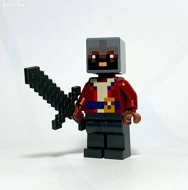 Hős Eredeti LEGO minifigura - Minecraft - Új