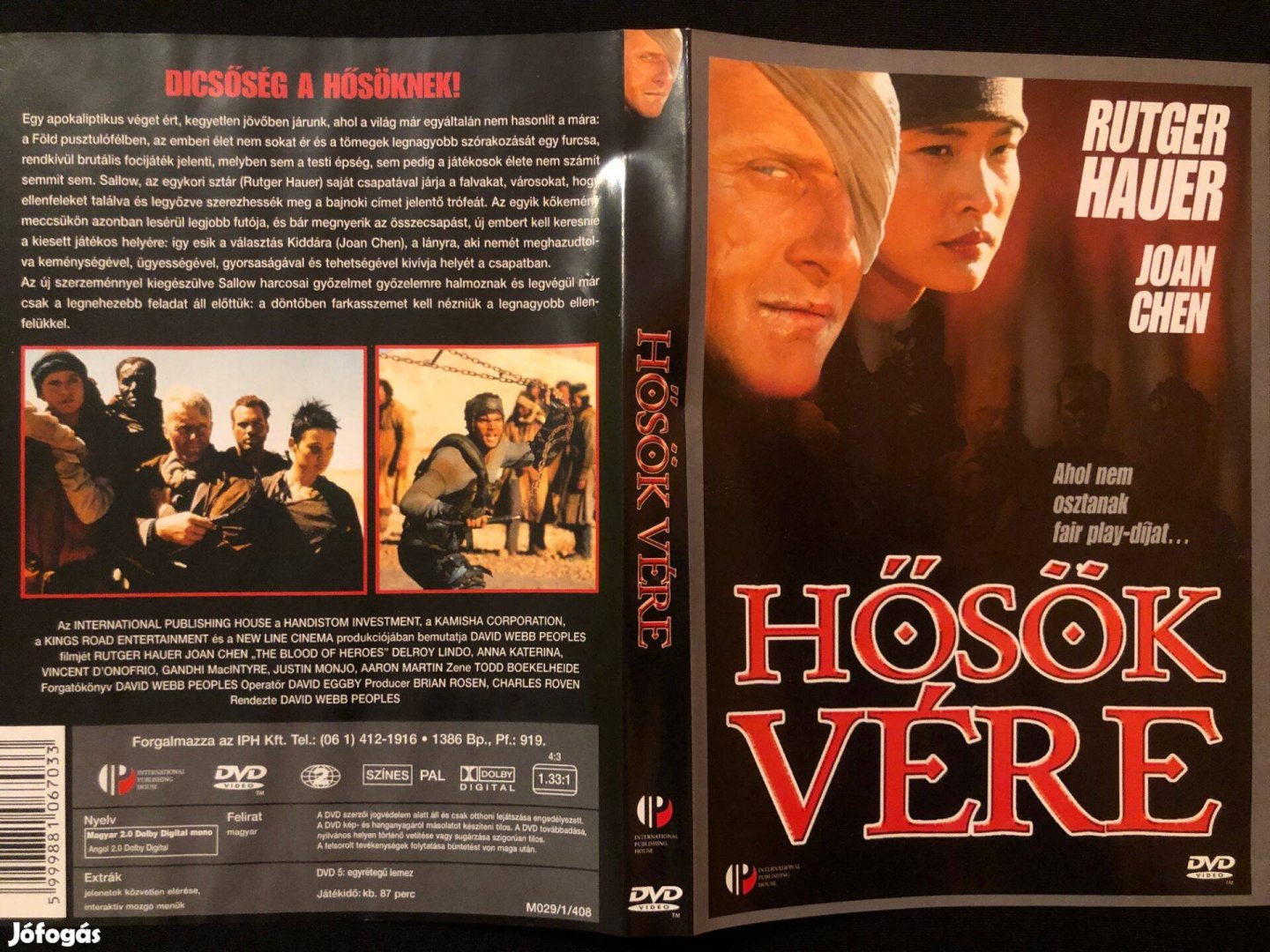 Hősök vére DVD (Rutger Hauer, Joan Chen, Delroy Lindo)