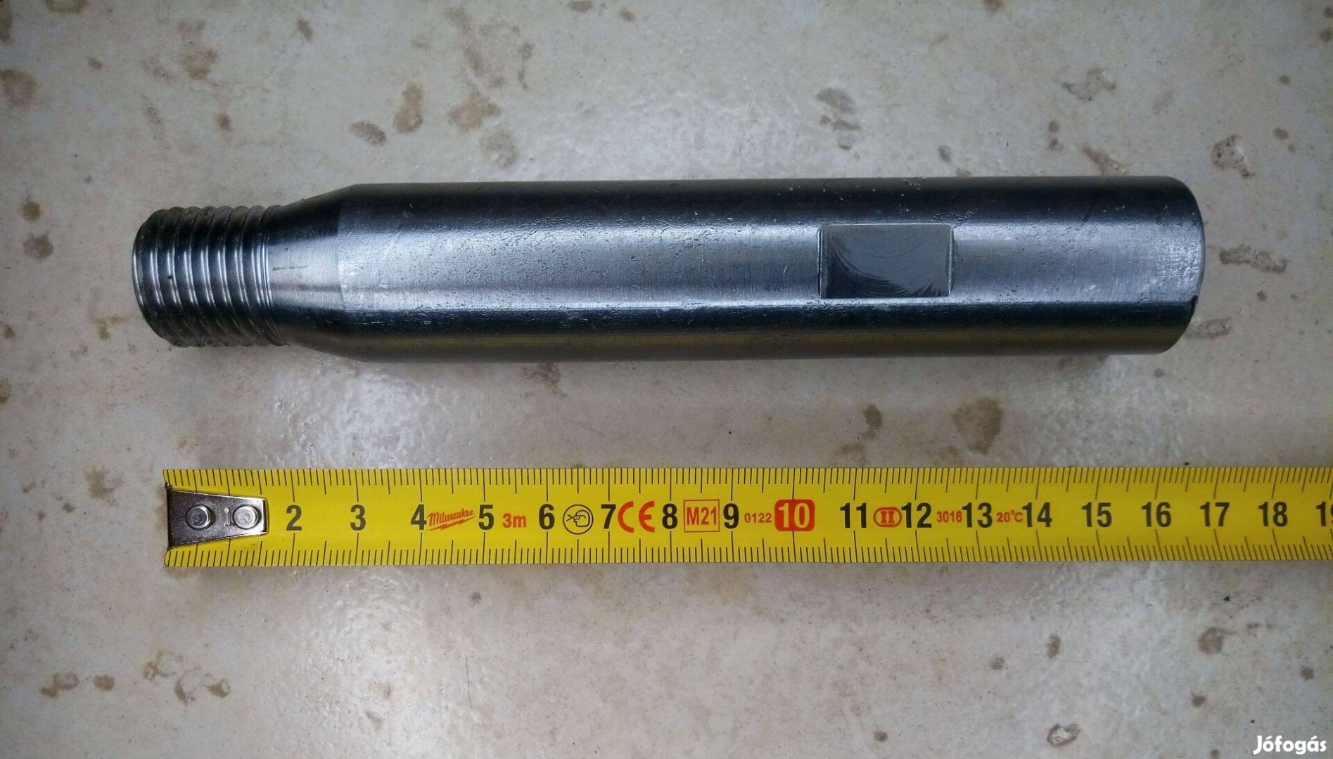 Hosszabbító toldó 160 mm hossz M22 mm befogású gyémántfúrókhoz