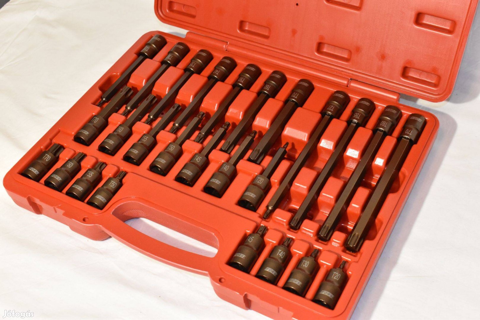 Hosszított Torx készlet 12-os csatlakozással, 26 darabos