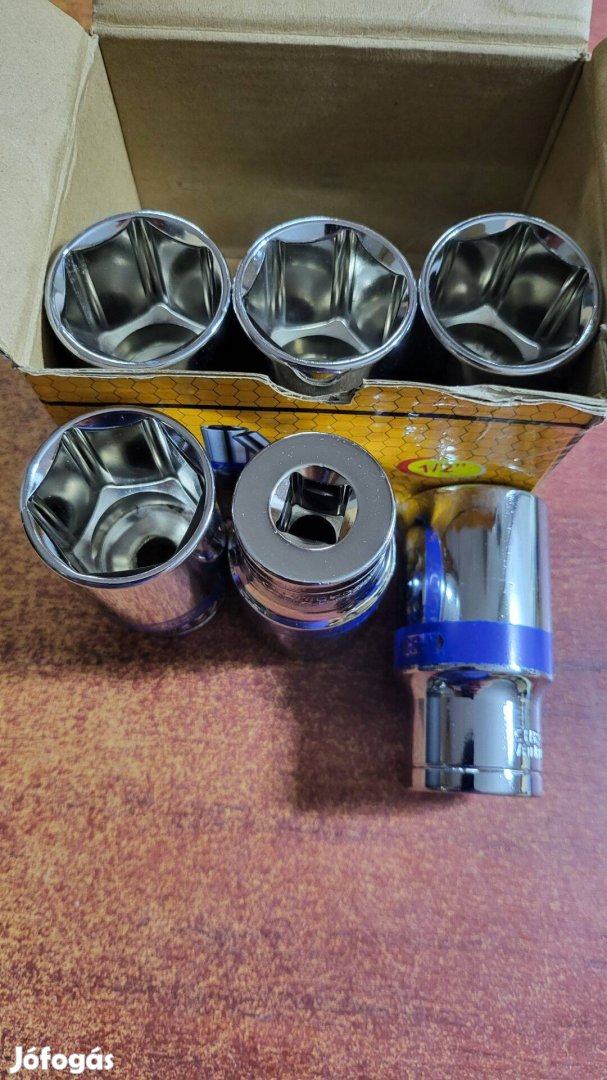 Hosszított hatszög dugókulcs 13db-os készlet 8-32mm / 77mm / 1/2"