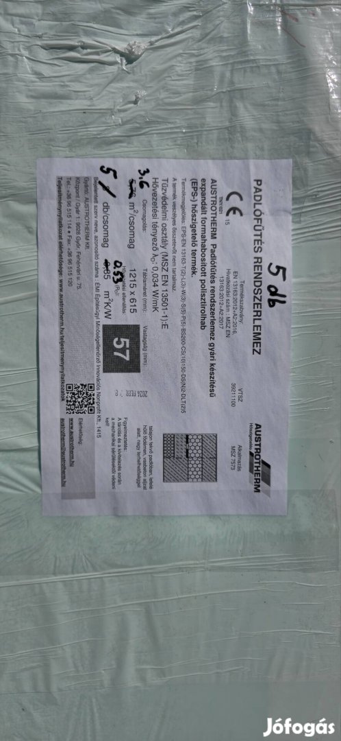 Hőszigetelés Austrotherm Redszerlemez EPS