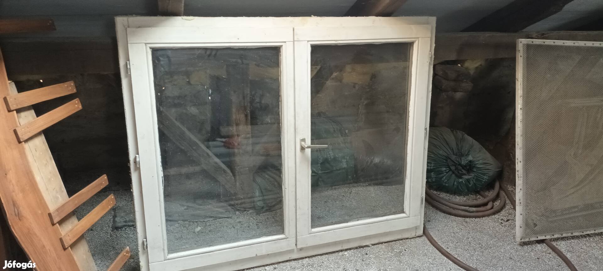 Hőszigetelt fa ablak 120x150 két szárnyas faablak