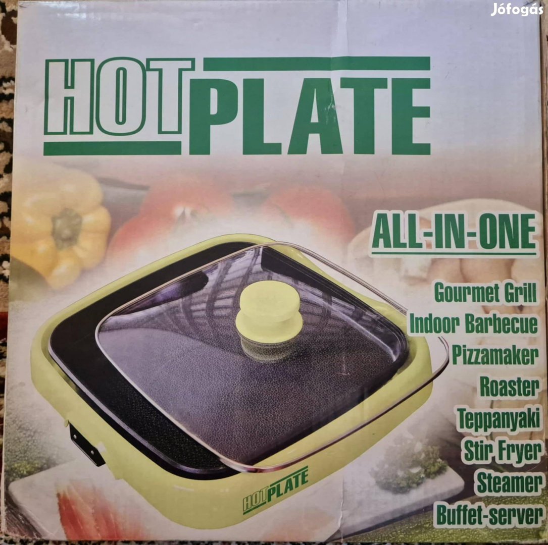 Hot Plate 1300W szögletes, elektromos serpenyő eladó. Ára: 14.000 Ft