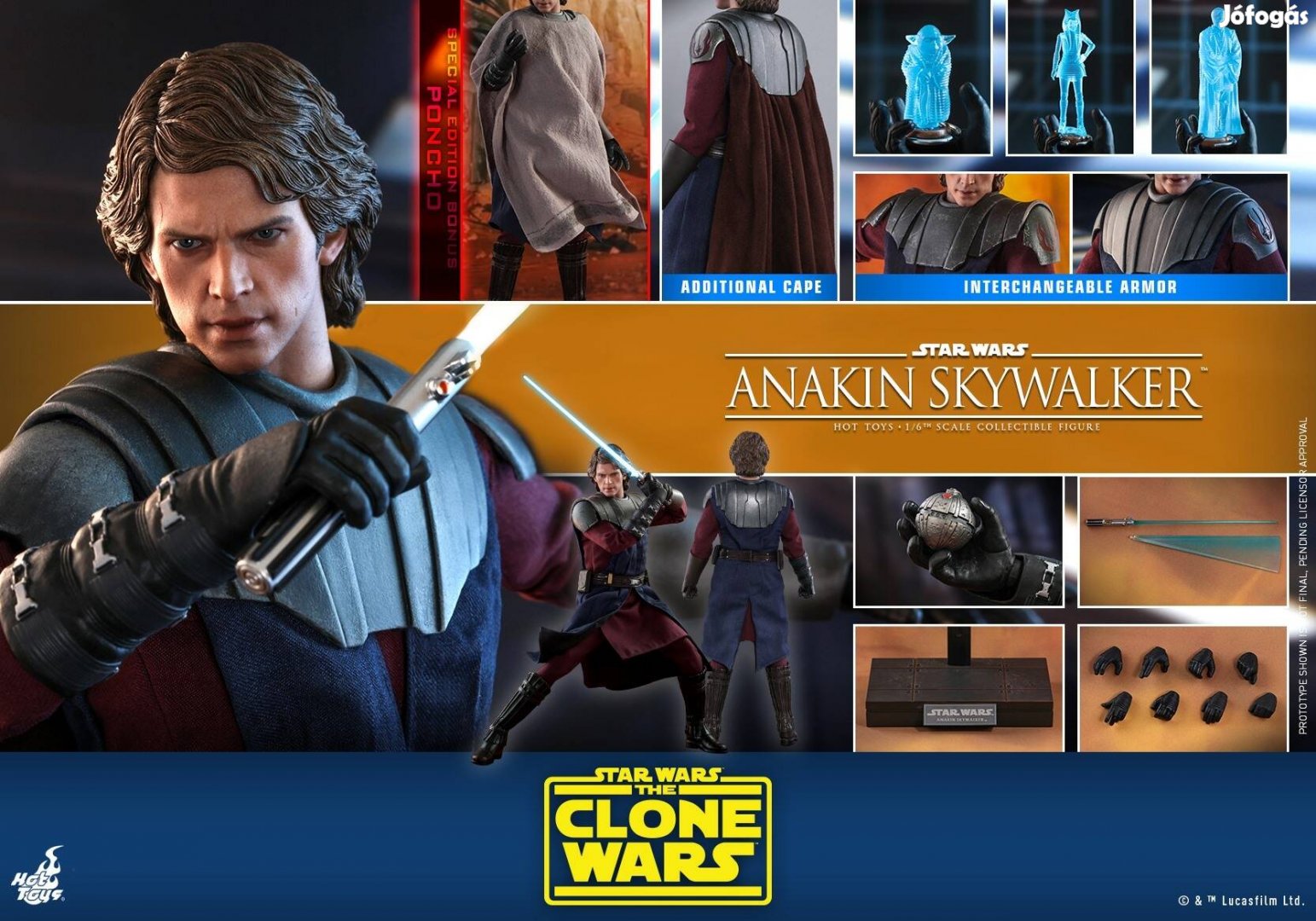 Hot Toys TMS019 Star Wars Clone Wars - Anakin Skywalker