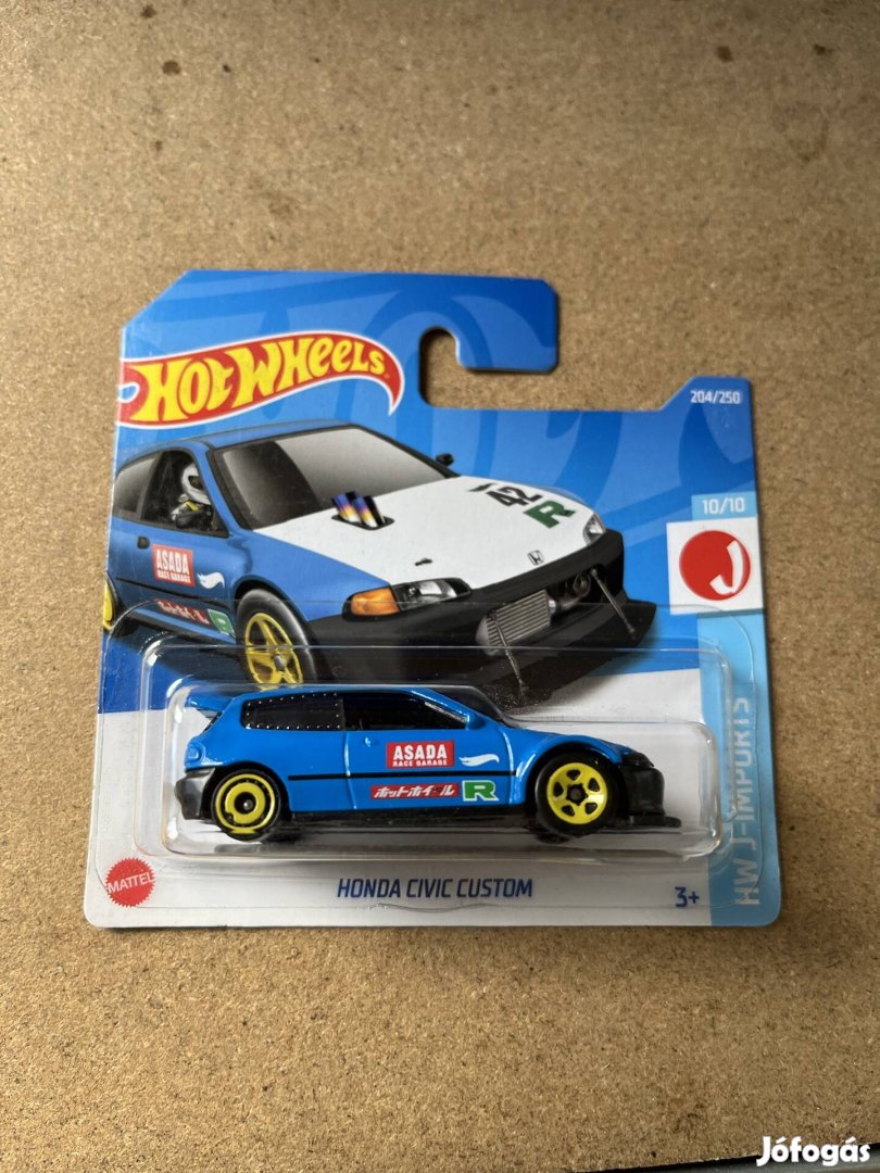 Hot Wheels 2022 - Honda Civic Custom kék Új