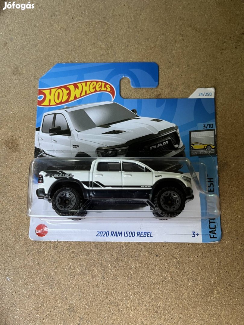 Hot Wheels 2024 - 2020 RAM 1500 Rebel fehér Új